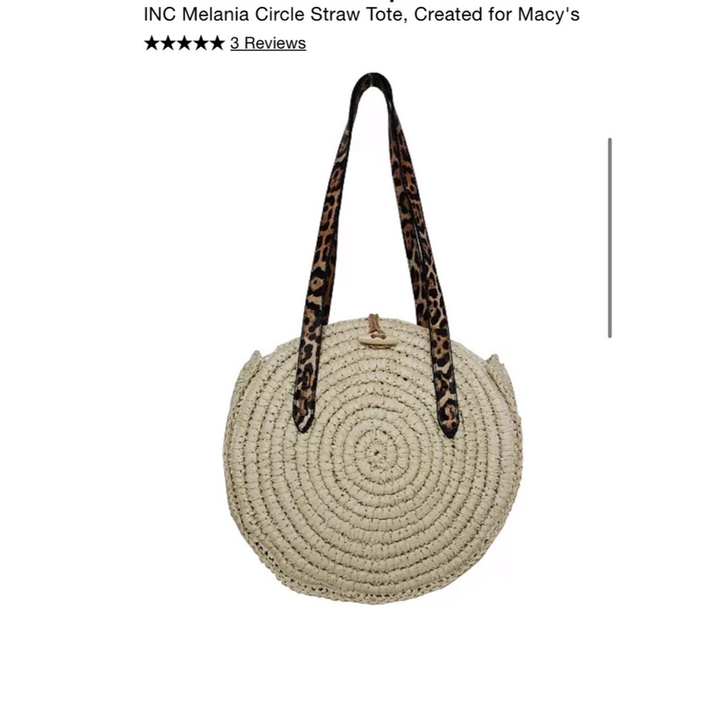 STRAW SUMMER TOTE *SALE*